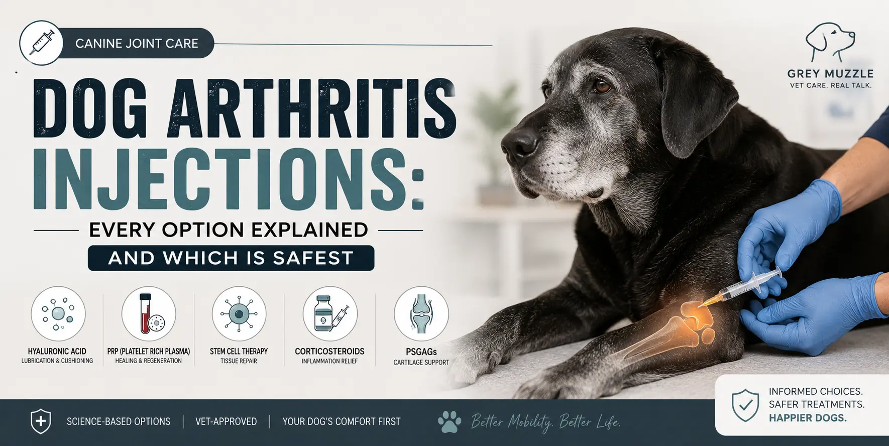 Dog Arthritis Injections: Every Option Explained and Which Is Safest